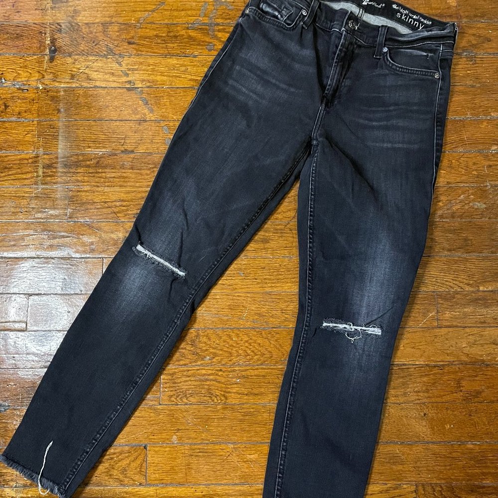 "The High-Waist Ankle Skinny" Stretch Denim by Seven For All Mankind